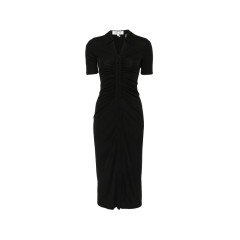 [DIANE VON FURSTENBERG] Short sleeve dress FW26 D878BBLACKMTJY  BLACK