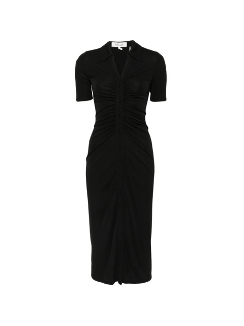 [DIANE VON FURSTENBERG] Short sleeve dress FW26 D878BBLACKMTJY  BLACK