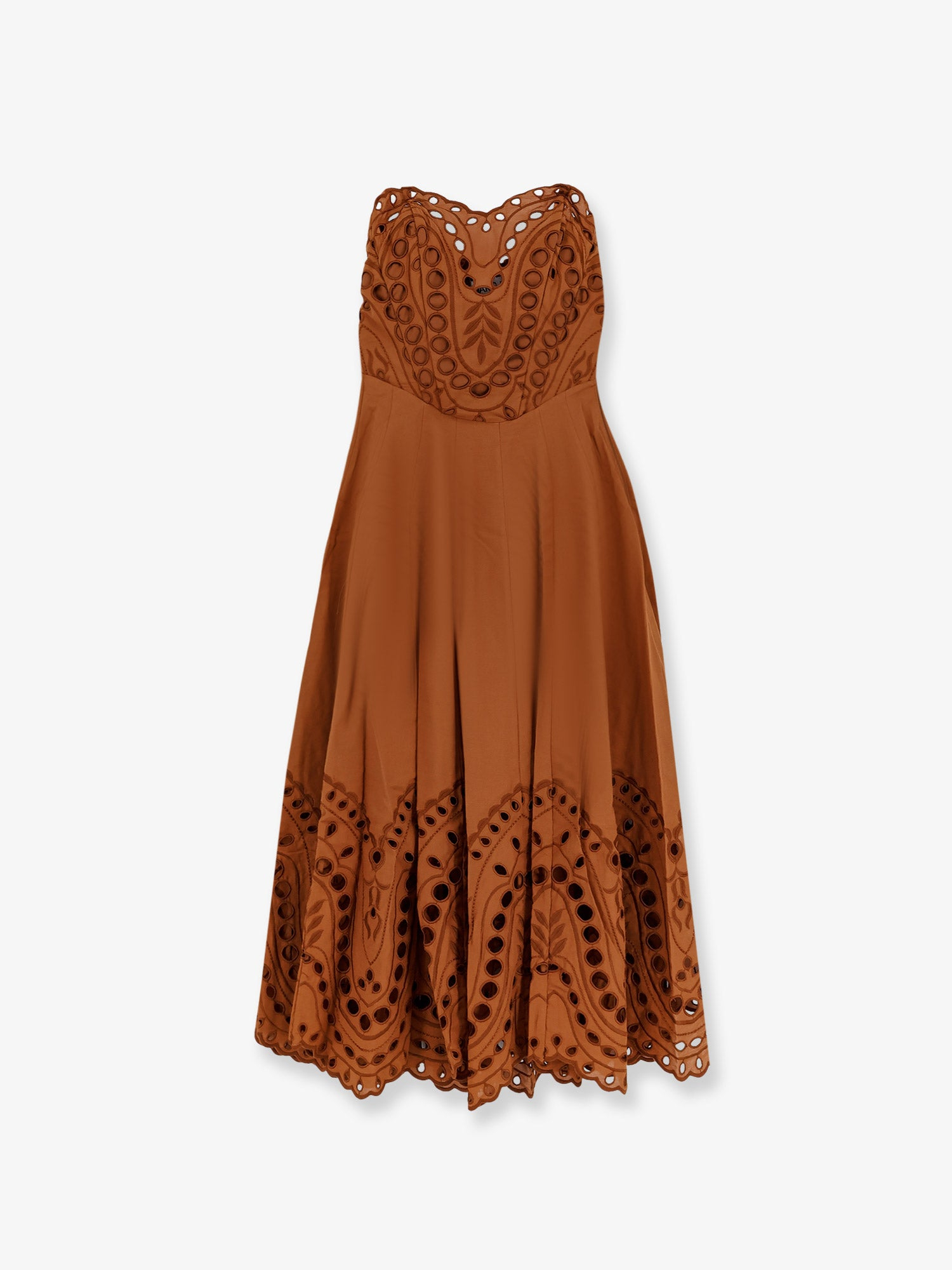 [Charo Ruiz Ibiza] Sleeveless dress SS26 263610BrownSealace