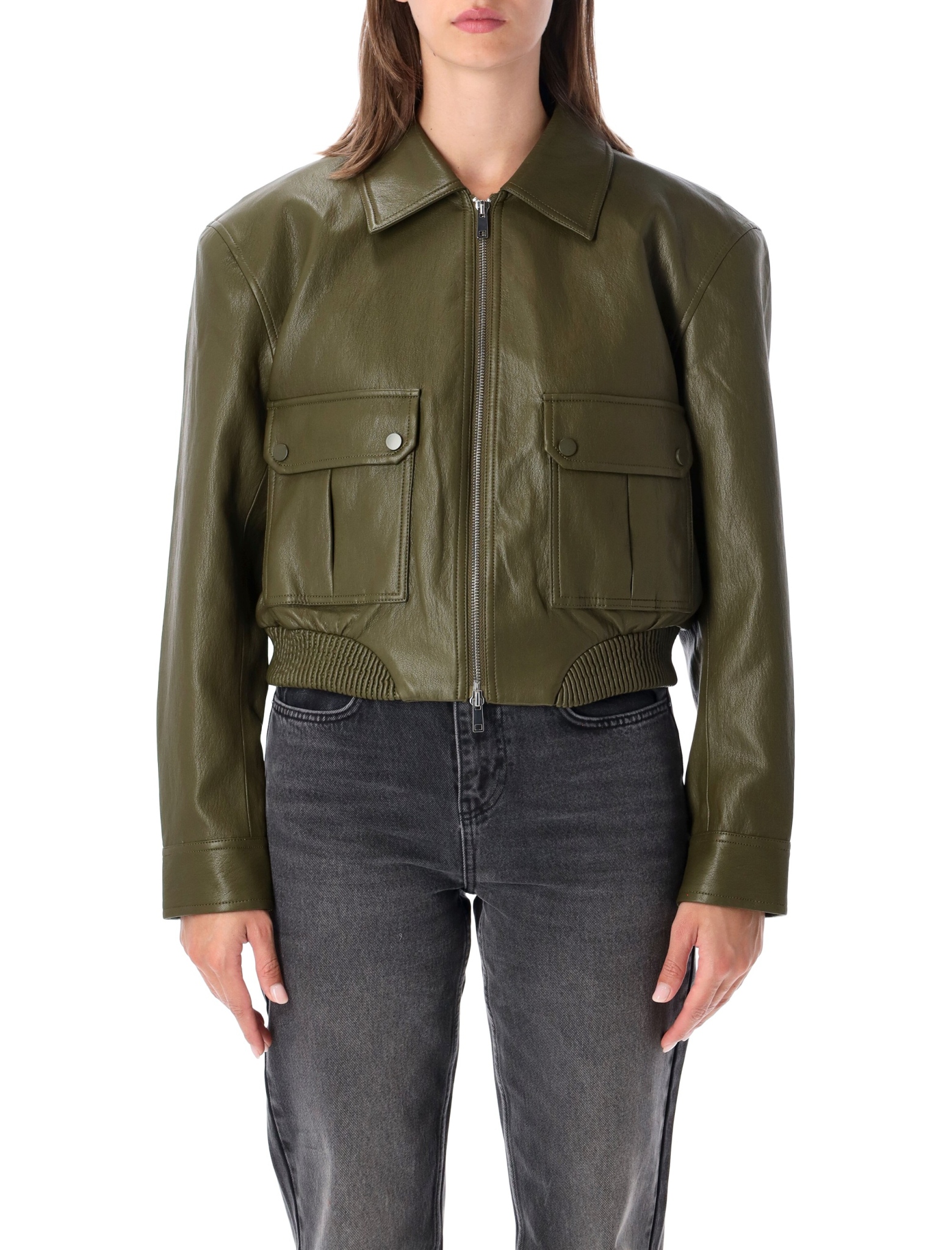 [THE FRANKIE SHOP] Coat FW26 JAFS22742416ARMY GREEN