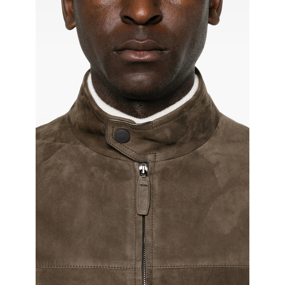 [BRIONI] Leather Jacket FW26 PLDH0L P0702 2600