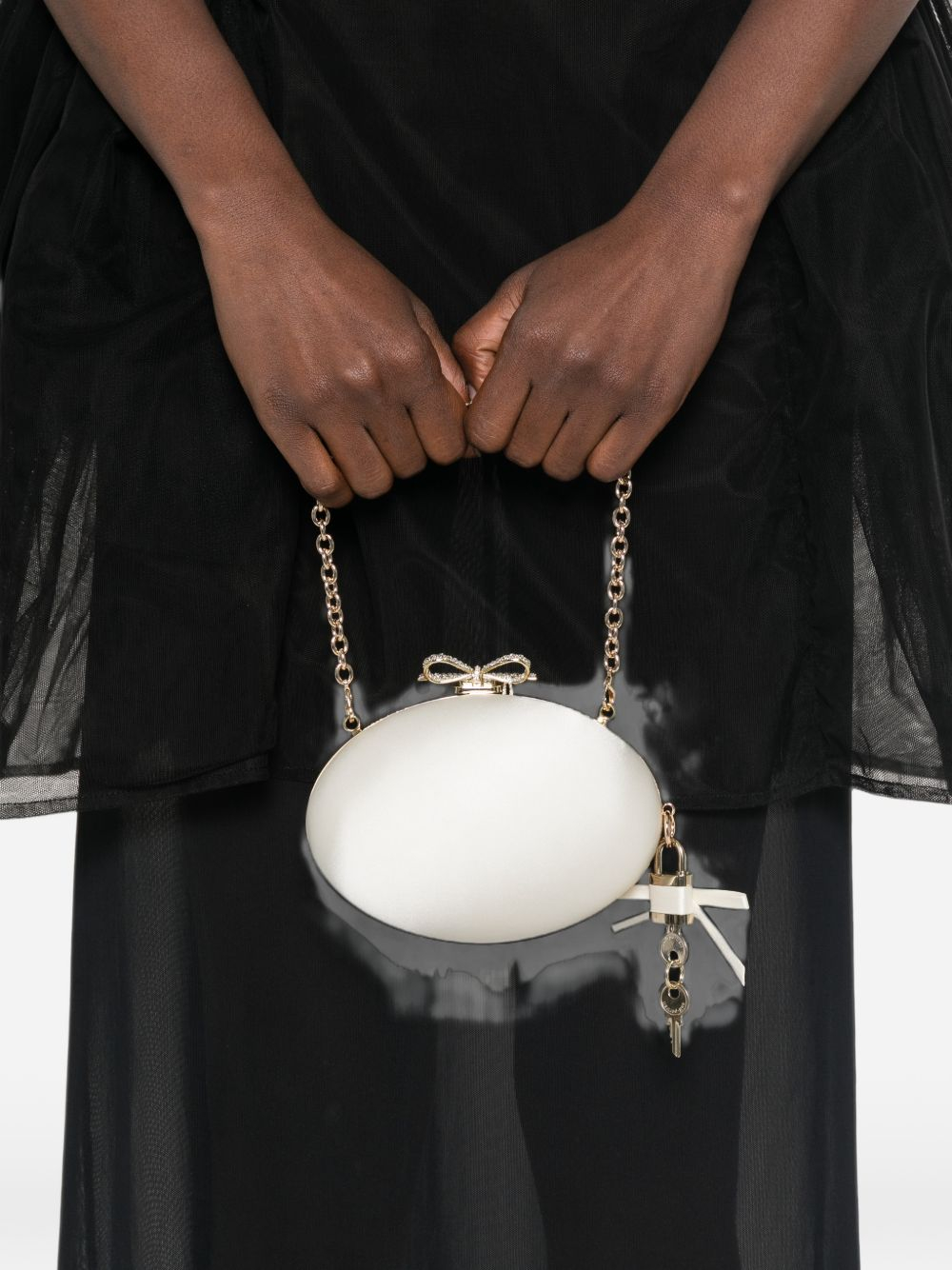 [Self - portrait] Clutch bag FW26 PF26-322B-CCREAM