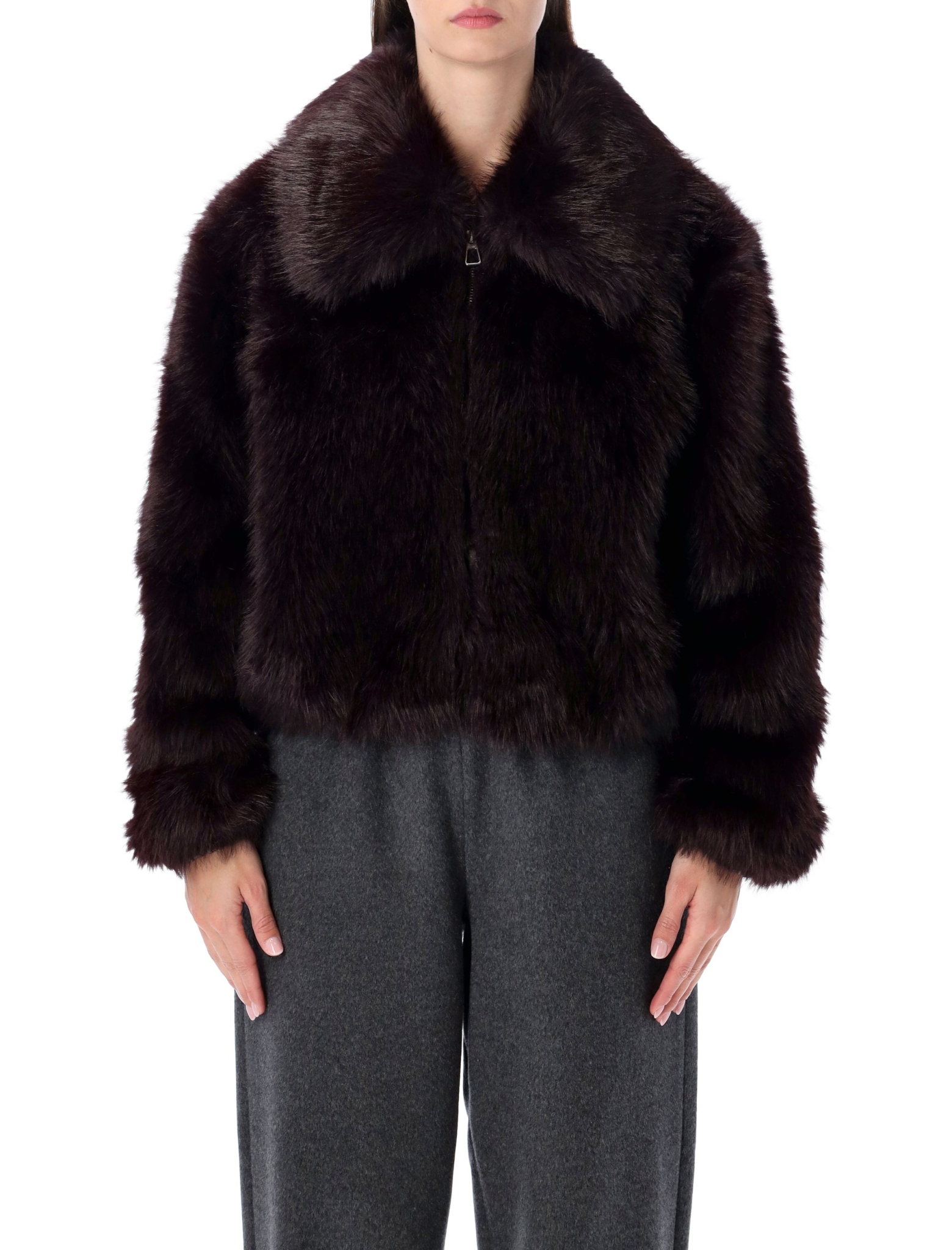 [THE FRANKIE SHOP] Coat FW26 JAFS041292880DARK PLUM