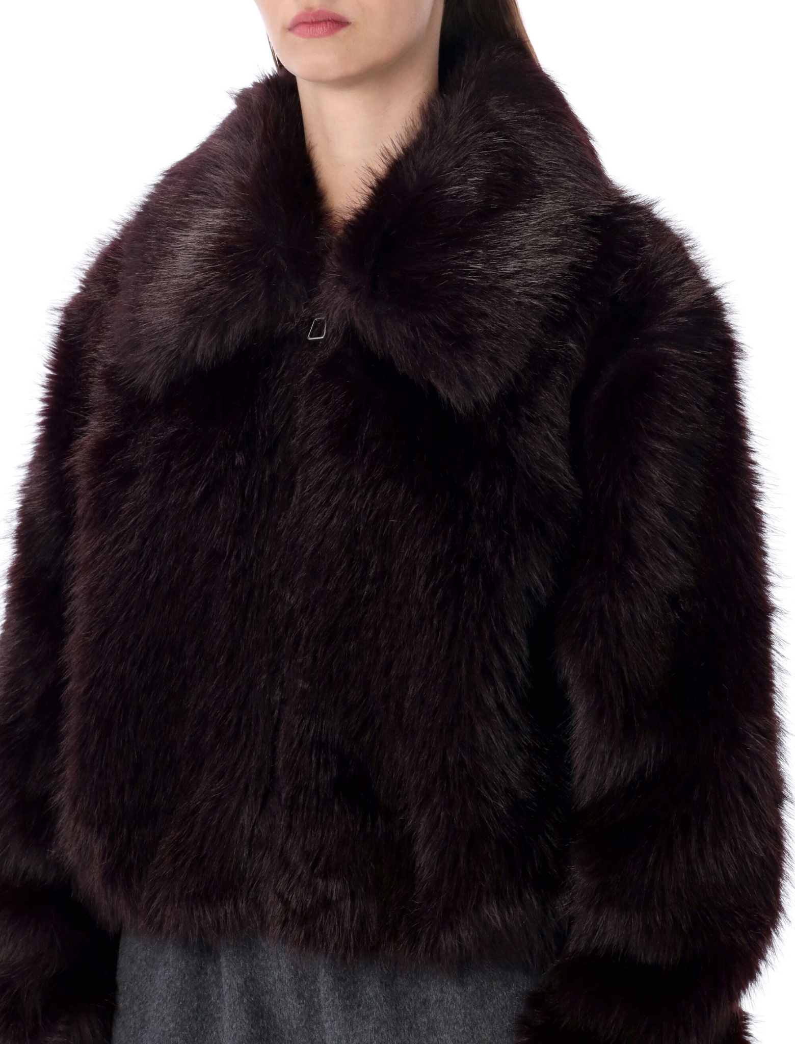[THE FRANKIE SHOP] Coat FW26 JAFS041292880DARK PLUM
