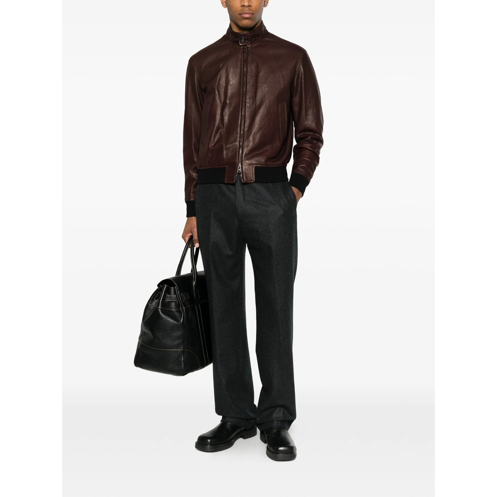 [TAGLIATORE] Leather Jacket FW26 CHI26-06 ICE BAROL