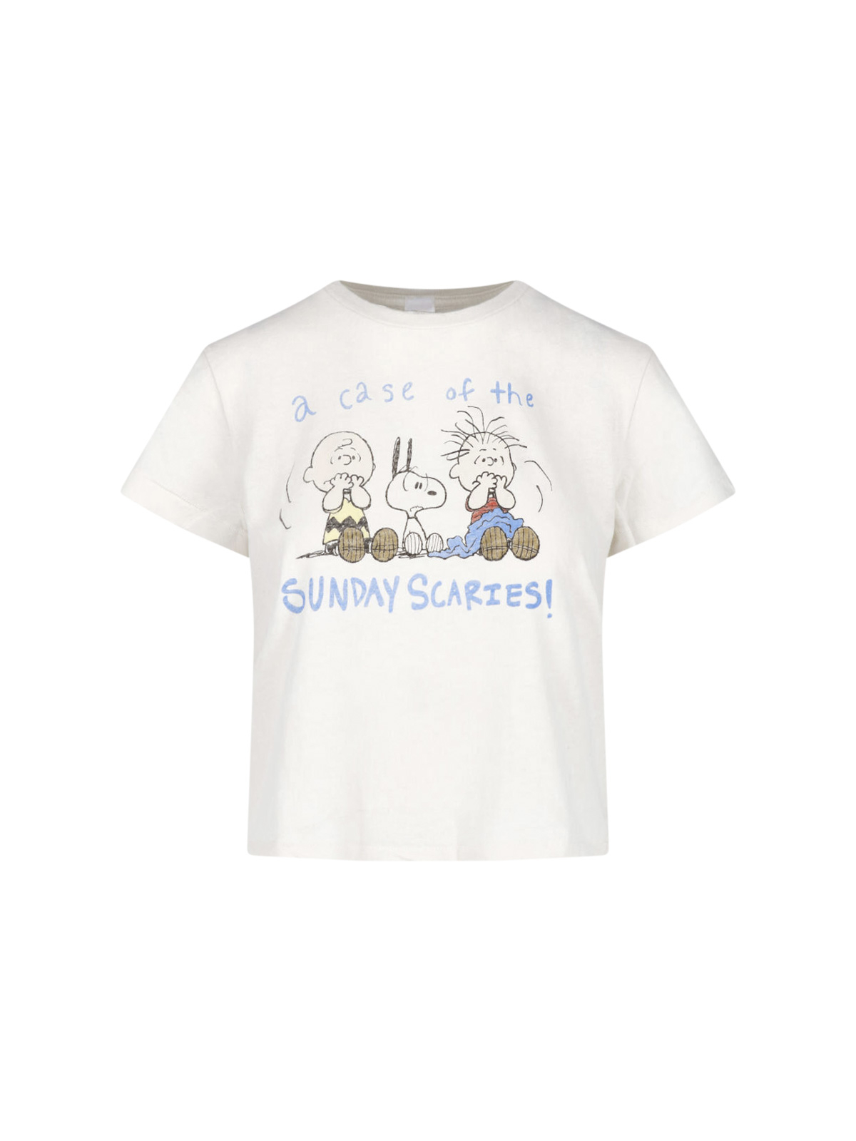 [RE / DONE] T-shirts Short Sleeve FW26 024 02WBXT017VINTAGE WHITE