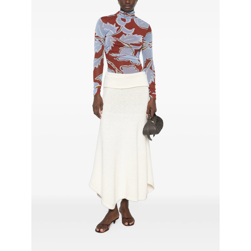 [DIANE VON FURSTENBERG] T-shirts Long Sleeve FW26 T028ECRGMTMESH  CRGMT