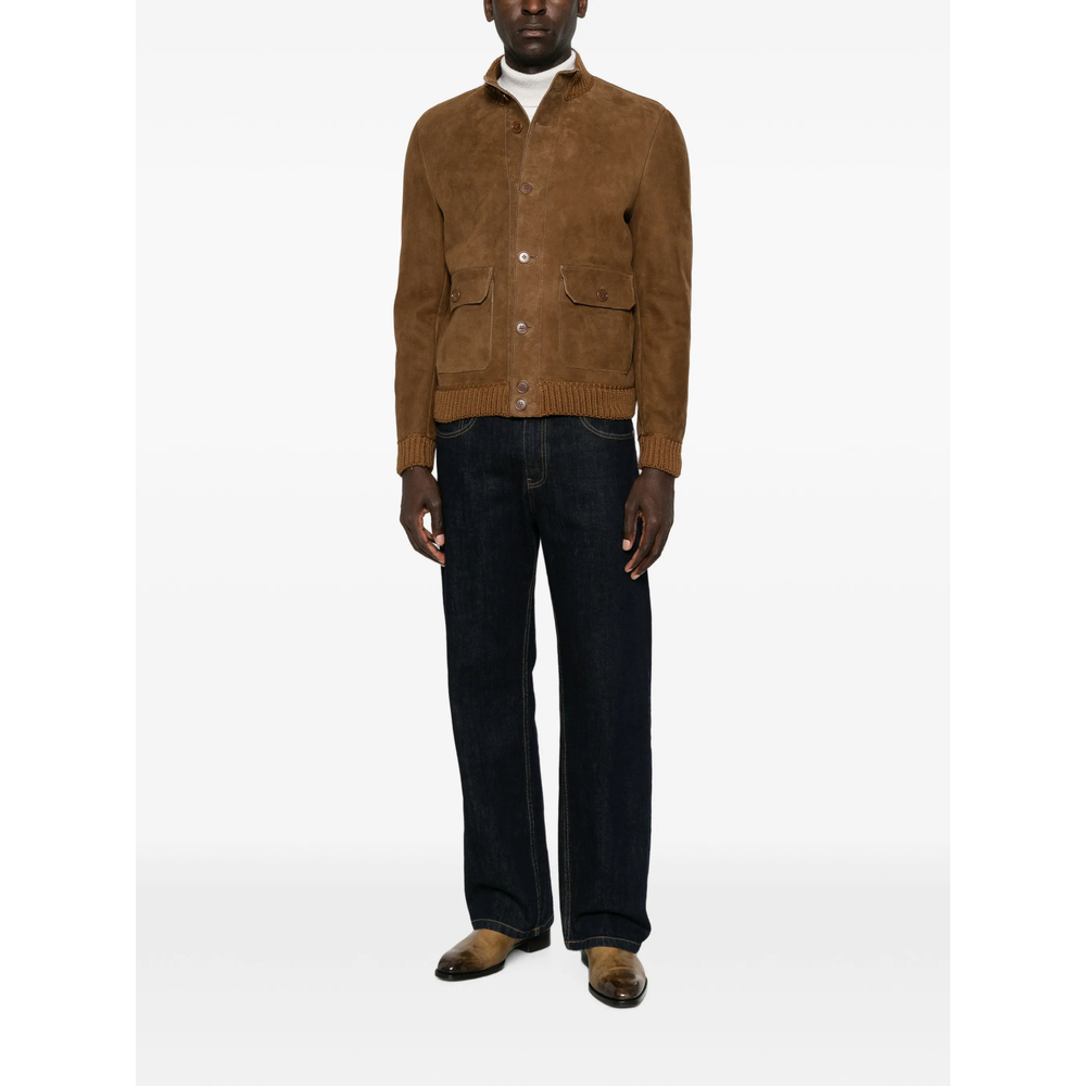 [Santoro] Leather Jacket FW26 51685-U  CAMEL