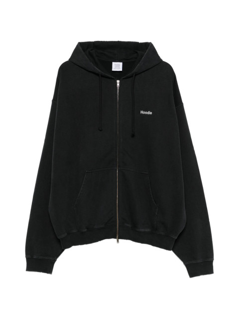 [Vetements] Hoodie FW26 MH27ZU222B  BLACK