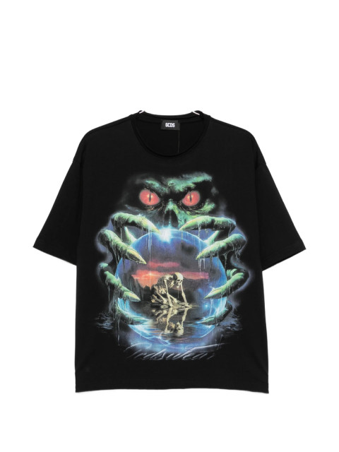 [GCDS] T-shirts Short Sleeve FW26 C2MBQC072J079  BLKGR