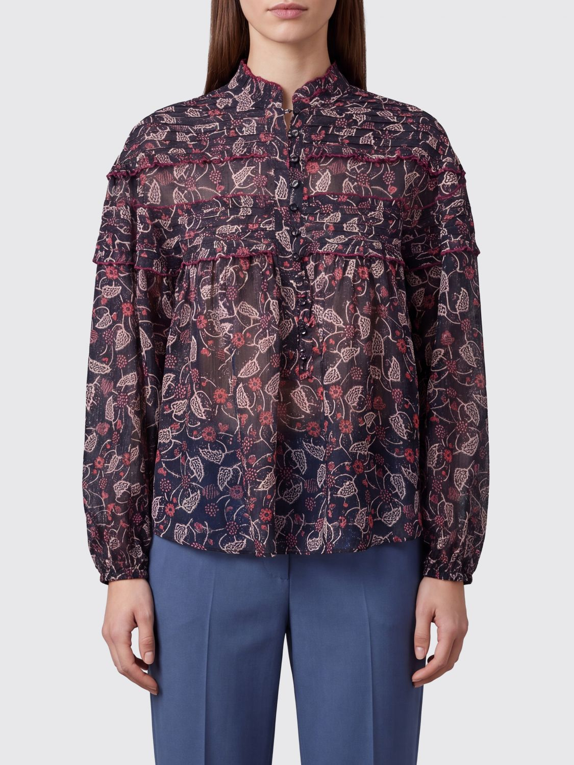 [Isabel Marant Etoile] Shirts Long Sleeve FW26 HT0914FAD3J03E BKRY