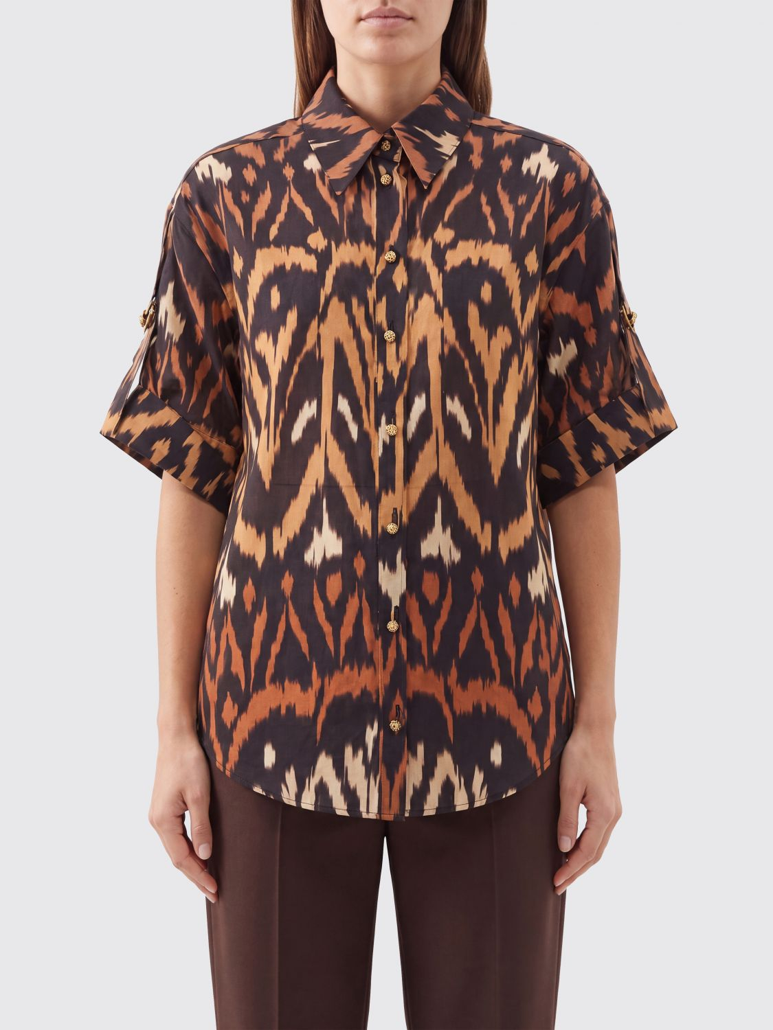 [Zimmermann] Shirts Short Sleeve FW26 8466TSS261CHCL IKT