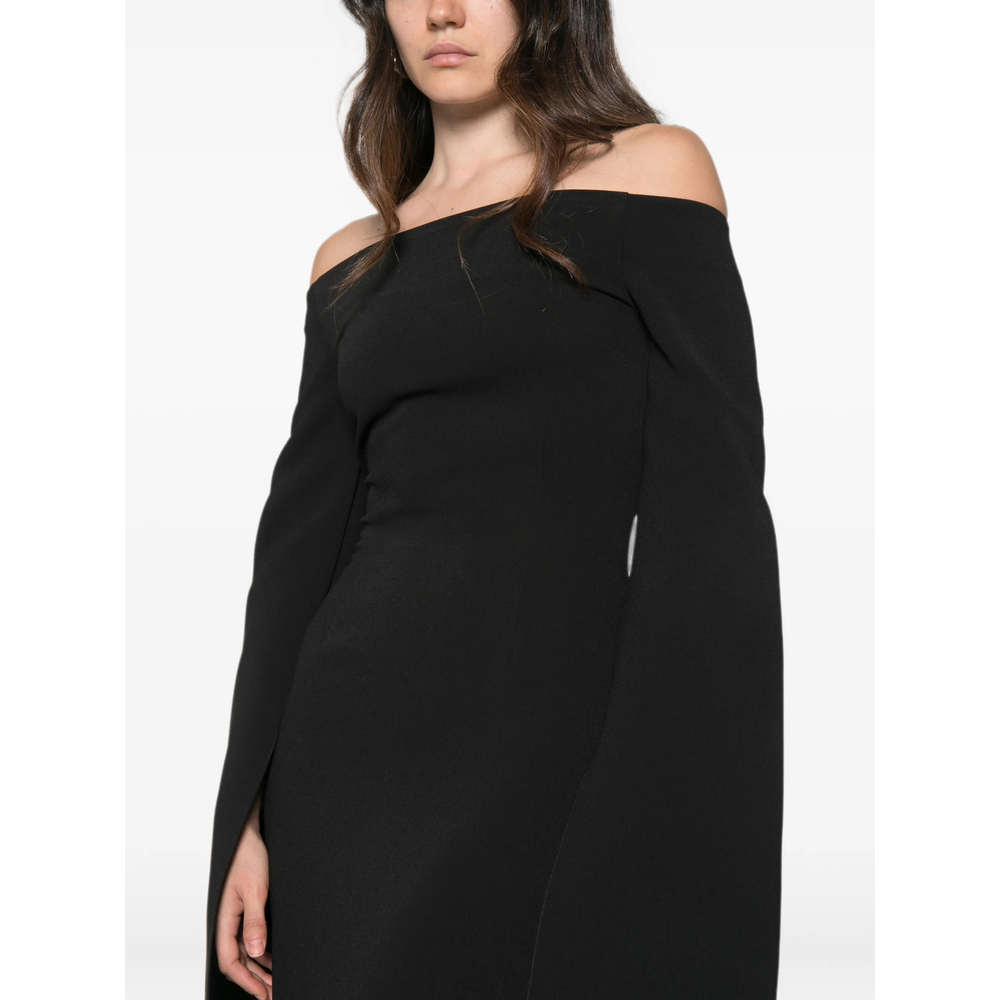 [Solace London] Long sleeve dress FW26 OS49015  BLACK