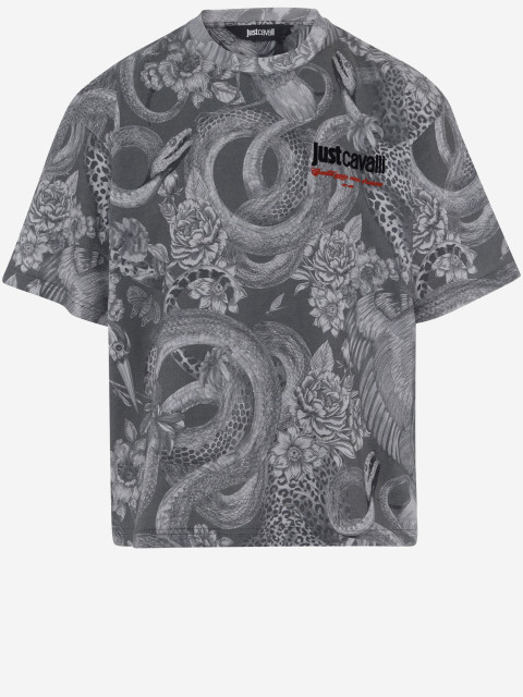 [Just Cavalli] Shirts Short Sleeve FW26 81OAHE29CJ118V83