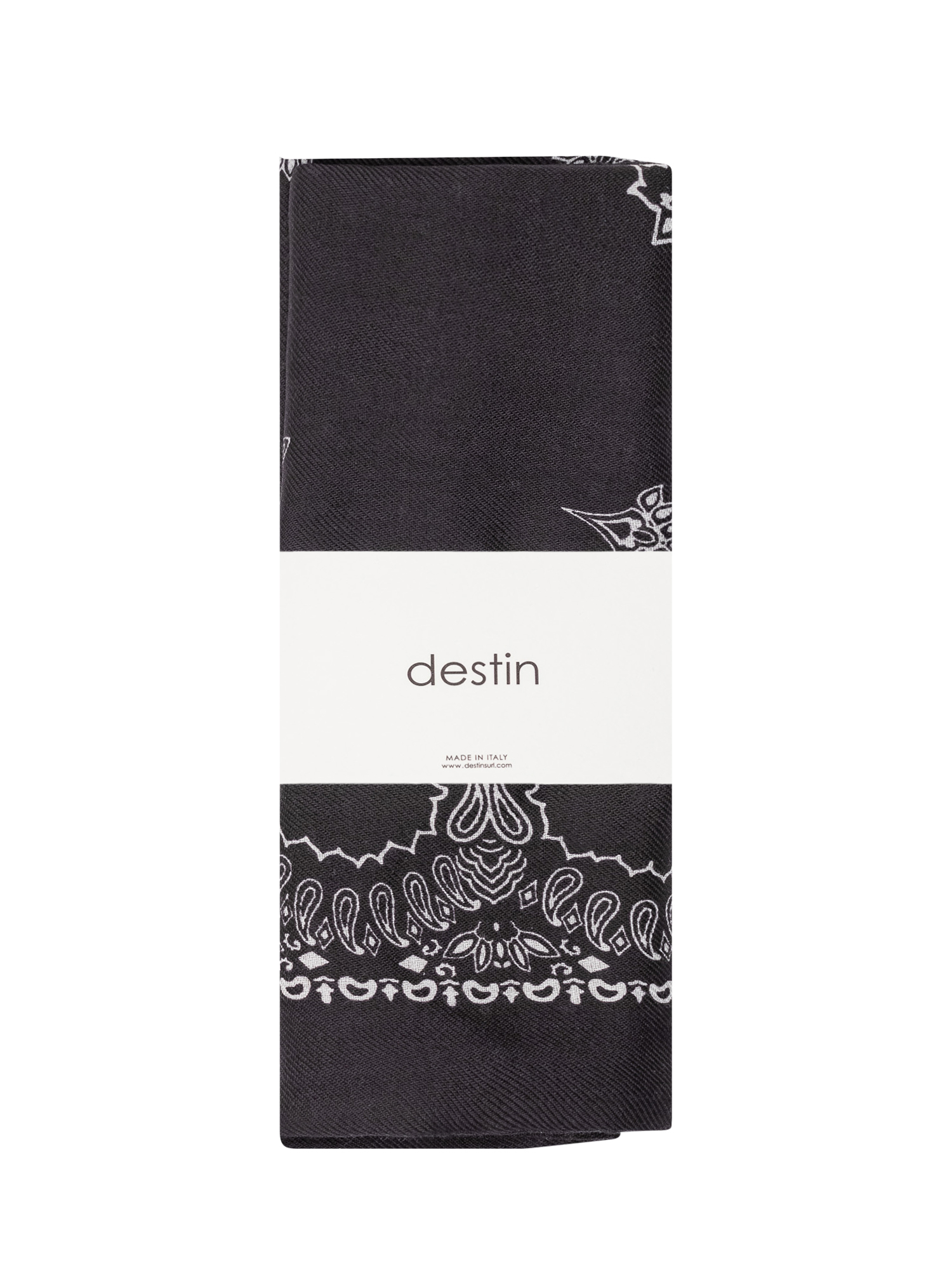 [Destin] Scarf FW26 TRIANGLEBANDANA BLACK