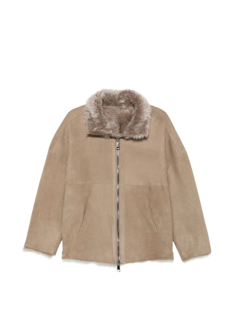 [Giorgio Brato] Leather Jacket FW26 GD27F19099BISM  TAUPE