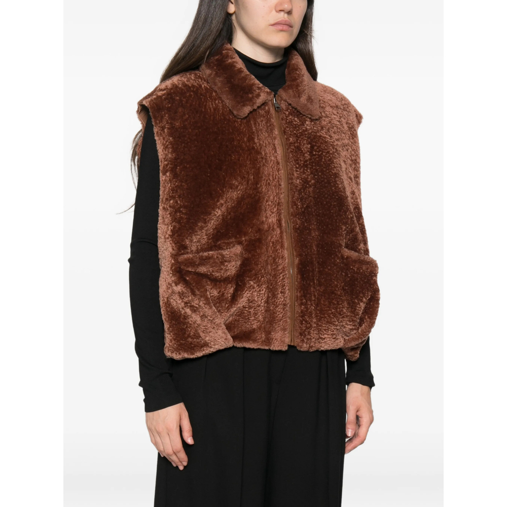 [SIMONETTA RAVIZZA] Vest FW26 F06VT97H39  CUOIO