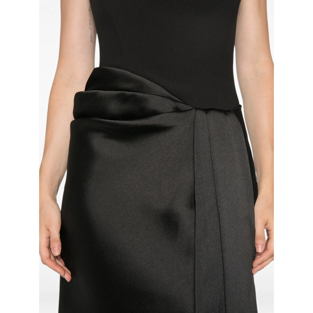 [Solace London] Sleeveless dress FW26 OS49004  BLACK