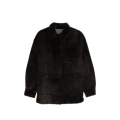 [SIMONETTA RAVIZZA] Leather Jacket FW26 F06JA437H18  CHOCO
