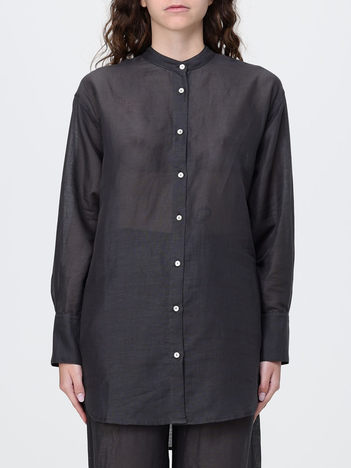 [120% LINO] Shirts Long Sleeve SS26 33BLIW1PLL000G494 700542