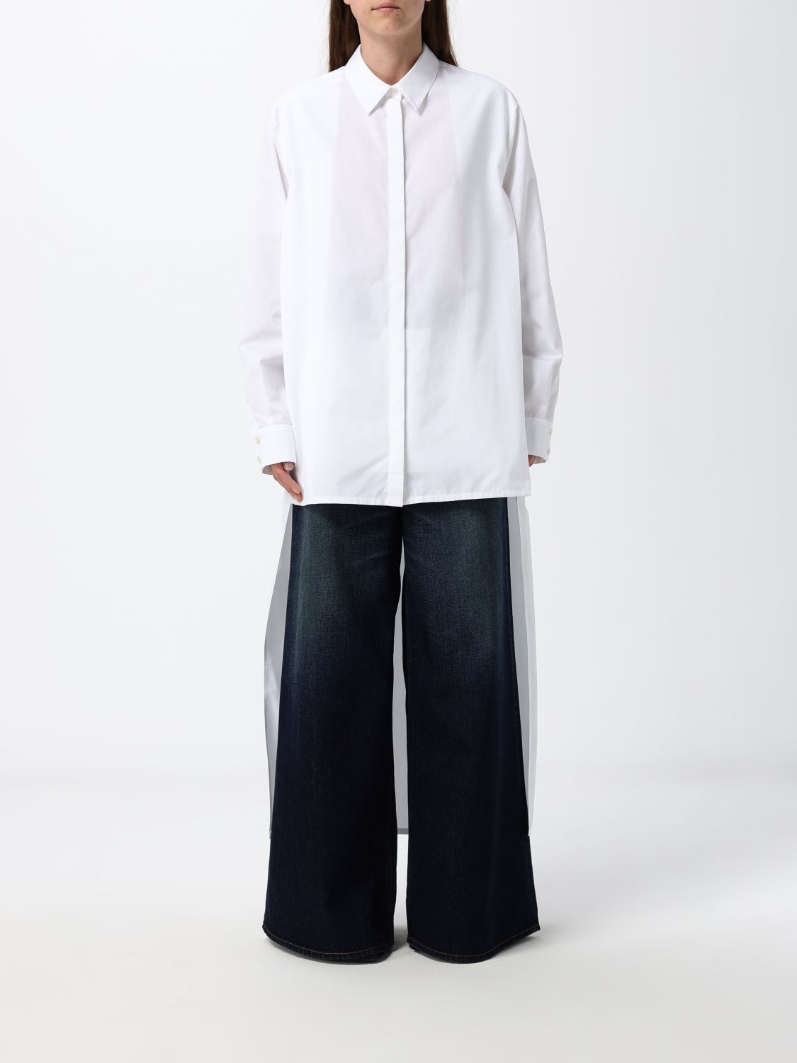 [Alaia] Shirts Long Sleeve FW26 AA9C1013T611D 000