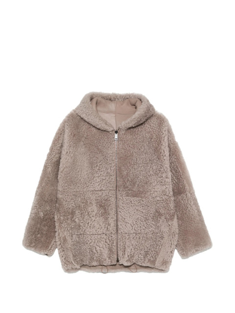[SIMONETTA RAVIZZA] Leather Jacket FW26 F06JA440H33  TORTO