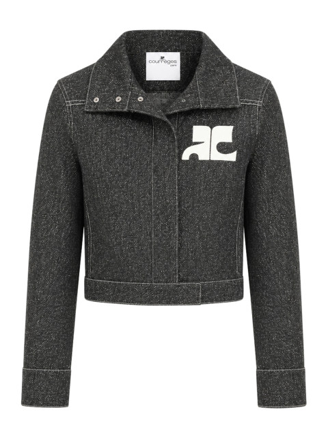 [Courreges] Denim Jacket FW26 426DOW023DE00689901 BLACK HERITAGE WHITE