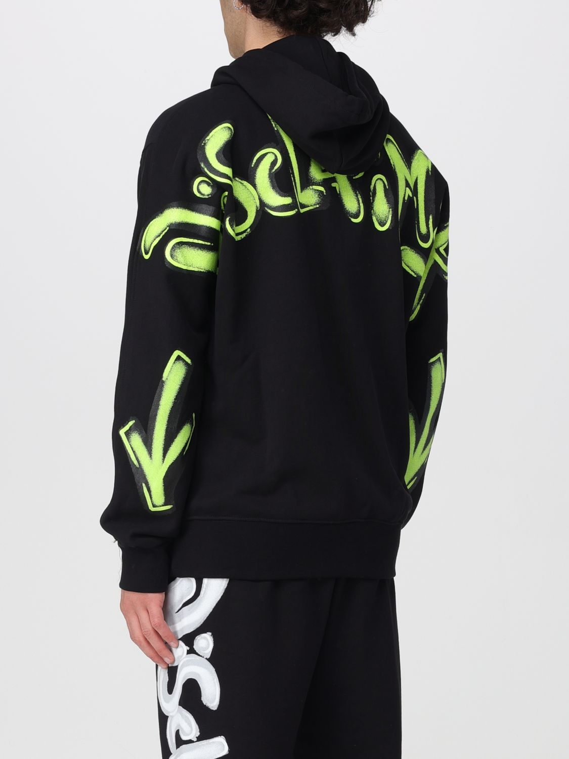 [DISCLAIMER] Sweatshirt SS26 55400 NERO /ST.G.FLUO