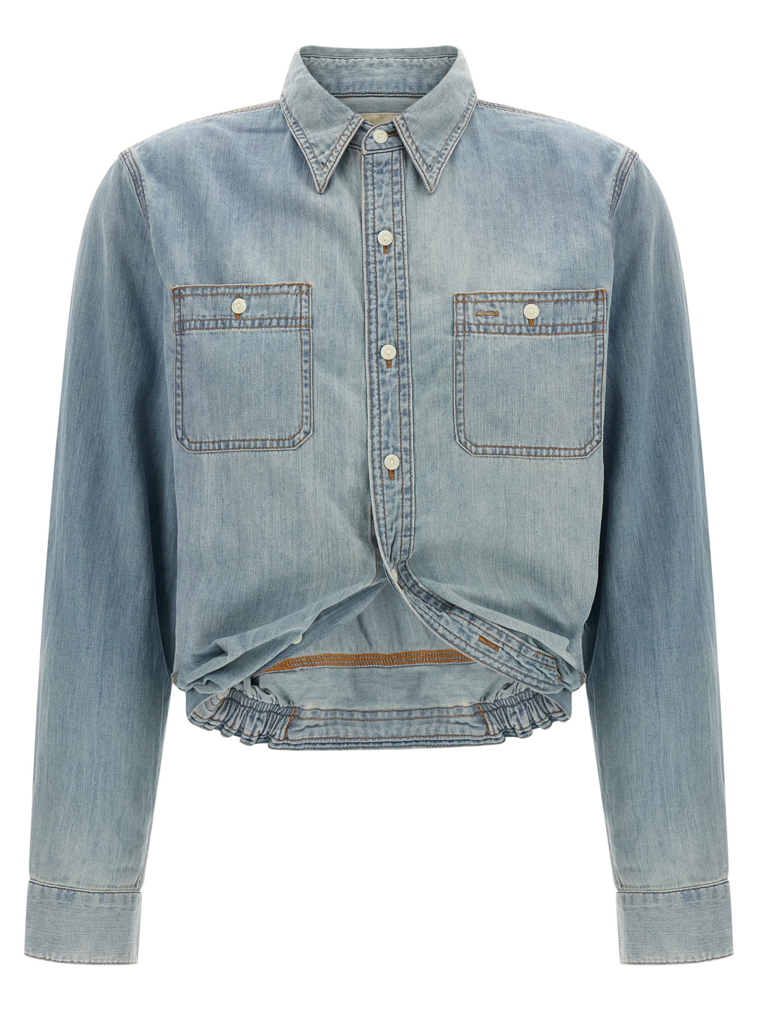 [R13] Shirts Long Sleeve FW26 R13WD185D351ARIVERBLUE