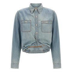 [R13] Shirts Long Sleeve FW26 R13WD185D351ARIVERBLUE