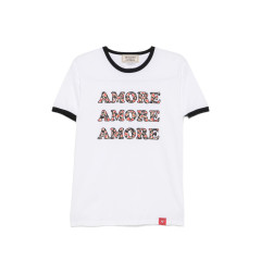 [ALESSANDRO ENRIQUEZ] T-shirts Short Sleeve FW26 TS109COWHITE/BLACK