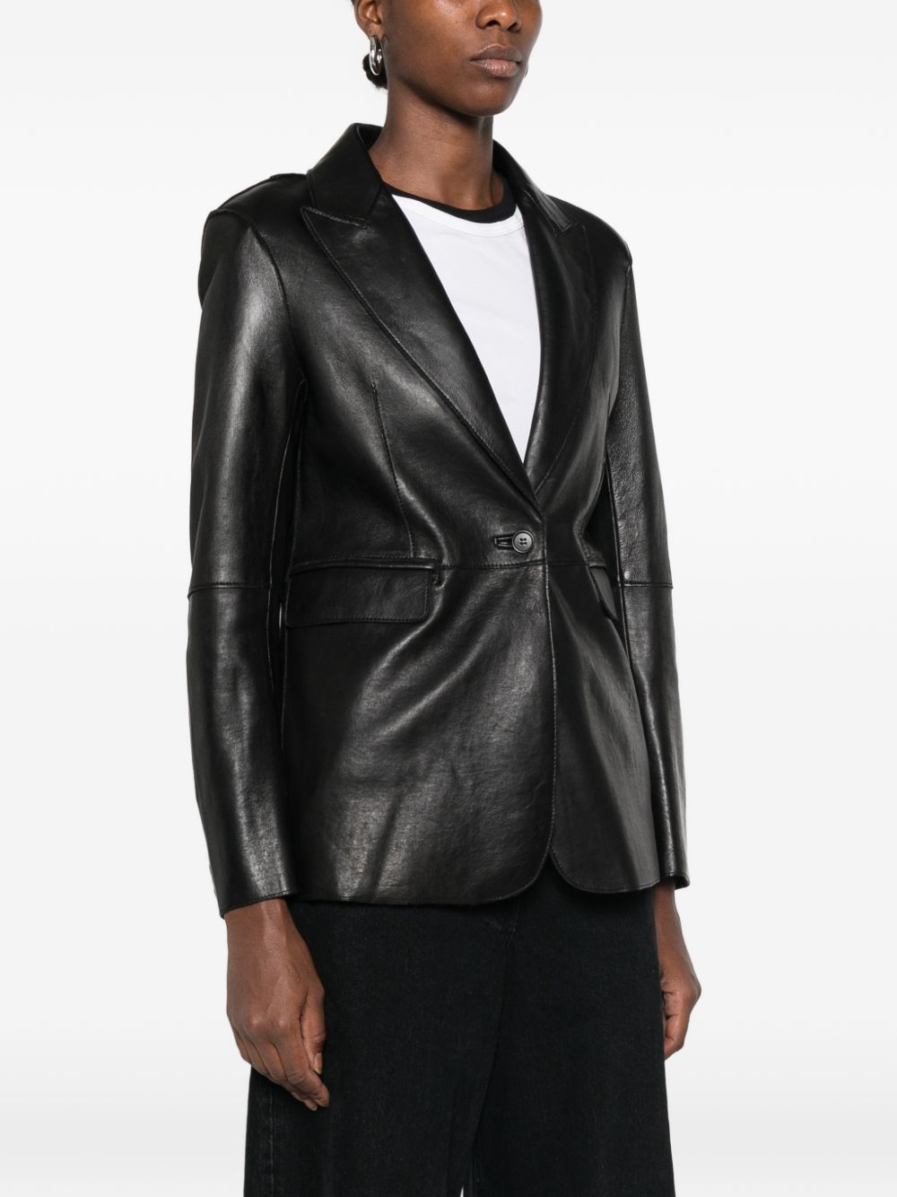 [PAROSH] Leather Jacket FW26 D431760SMACIOCK26W013