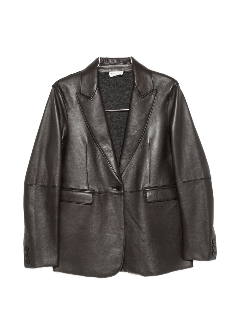 [PAROSH] Leather Jacket FW26 D431760SMACIOCK26W086