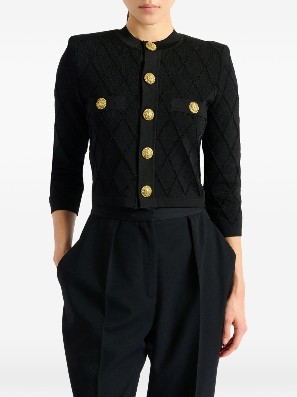 [Balmain] Cardigan FW26 HF1KL612KK200PA