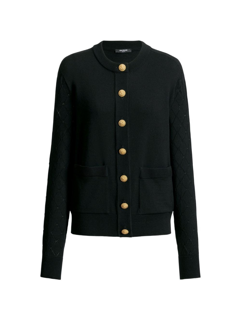 [Balmain] Cardigan FW26 HF1KN085KJ990PA