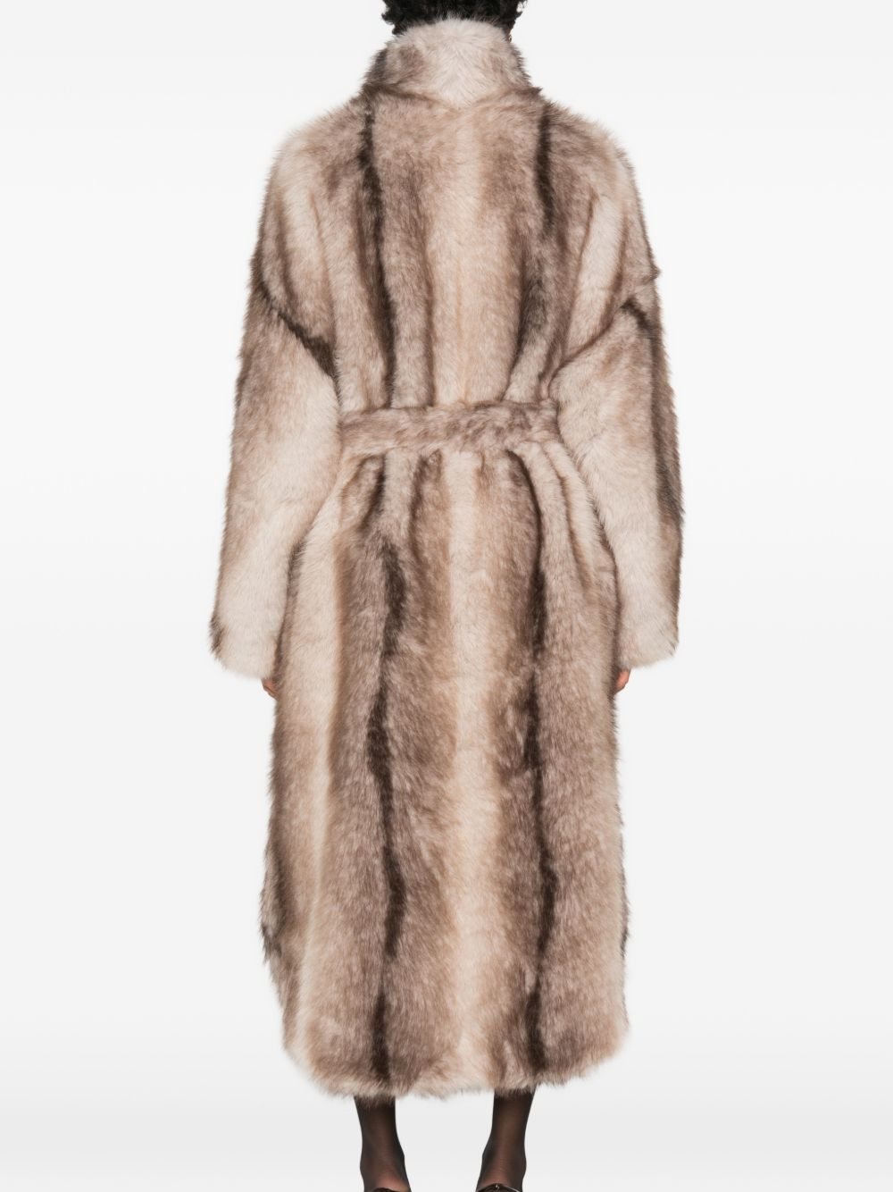 [THE FRANKIE SHOP] Fur Jacket FW26 COFS22420103GREY