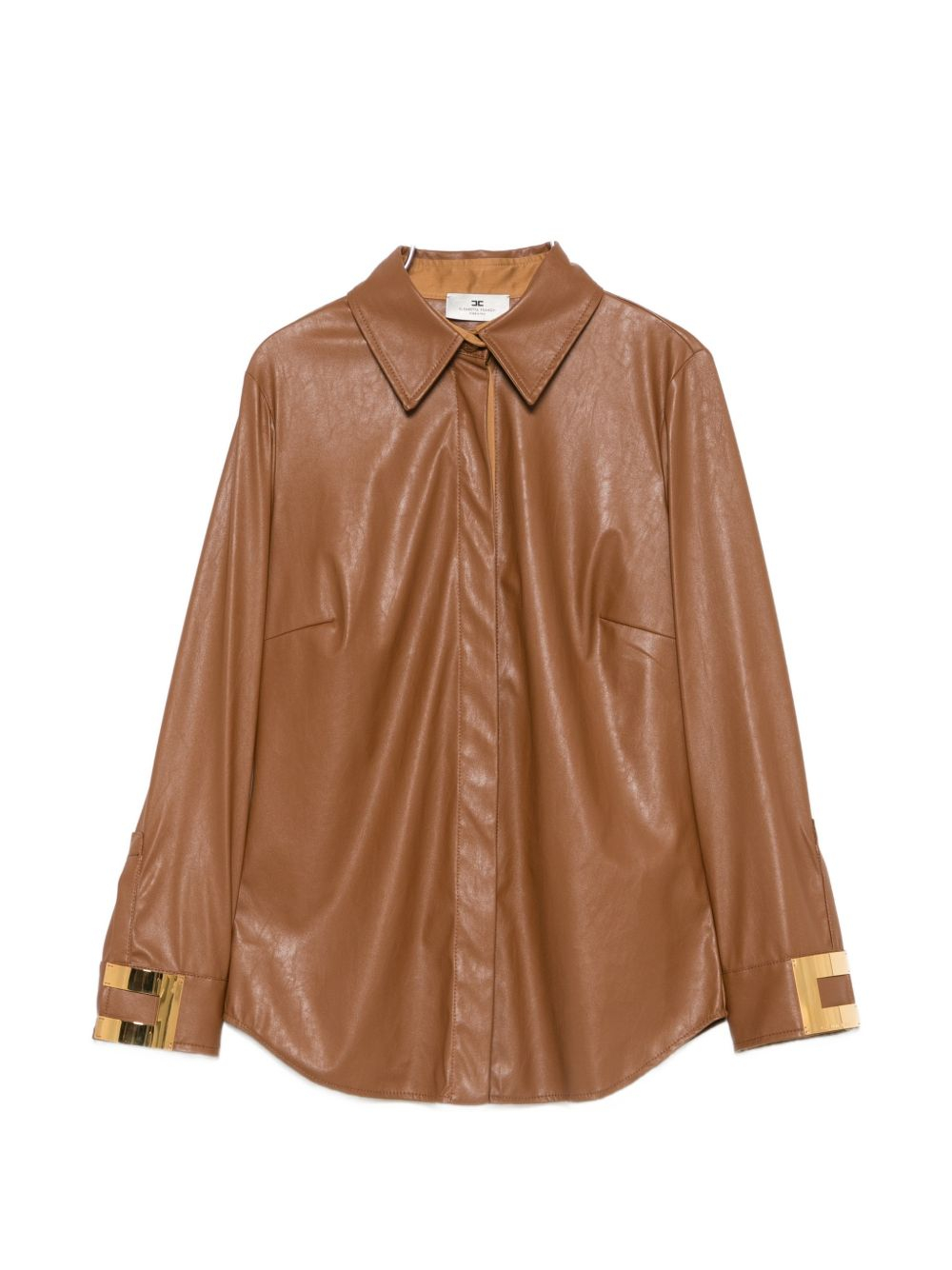 [ELISABETTA FRANCHI] Leather Jacket FW26 CA19566E2FK3