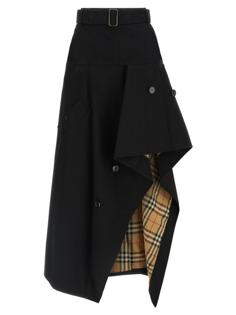 [Burberry] Long skirt FW26 8129543BLACK