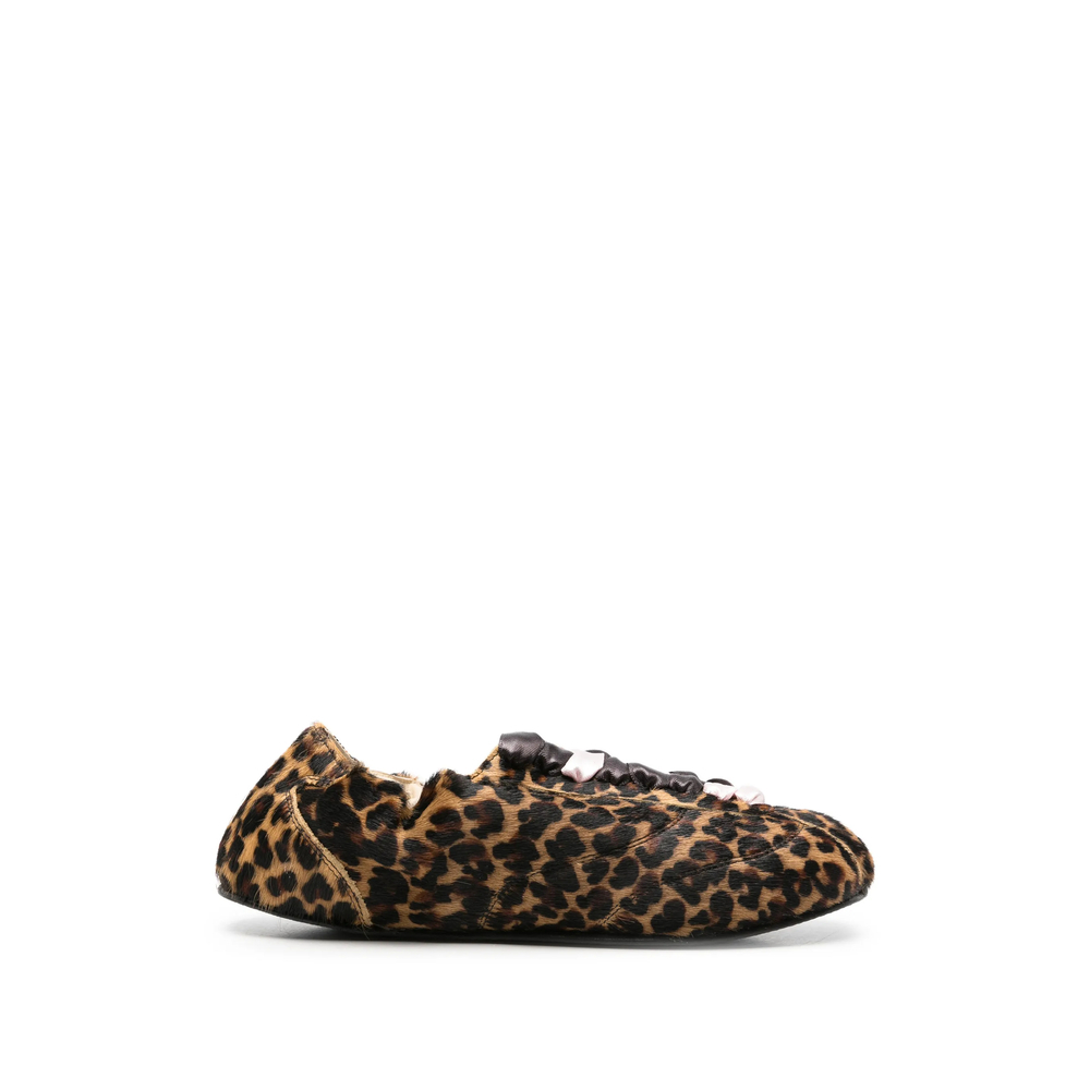 [REPETTO] Flat shoes FW26 V4230PONYD SLK TEN 1479