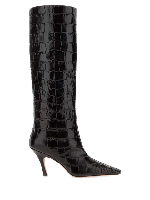 [Amina Muaddi] Boots FW26 MONABOOT80 SHINYCOFFEE