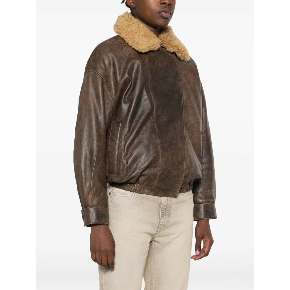 [R13] Leather Jacket FW26 R13WR676 R868A BROWN