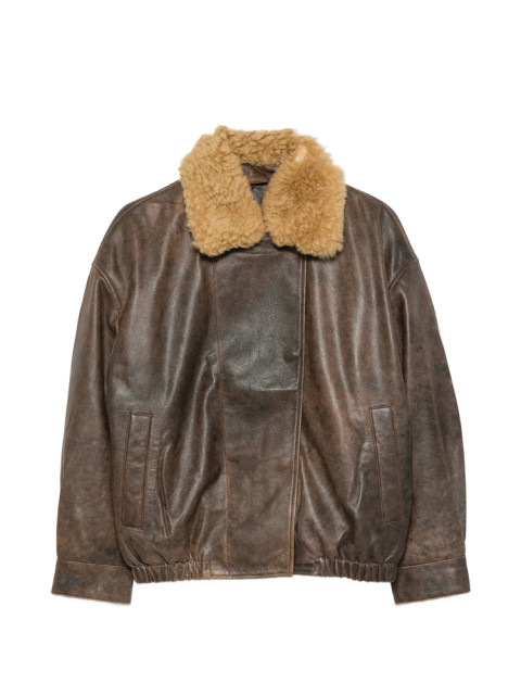 [R13] Leather Jacket FW26 R13WR676 R868A BROWN