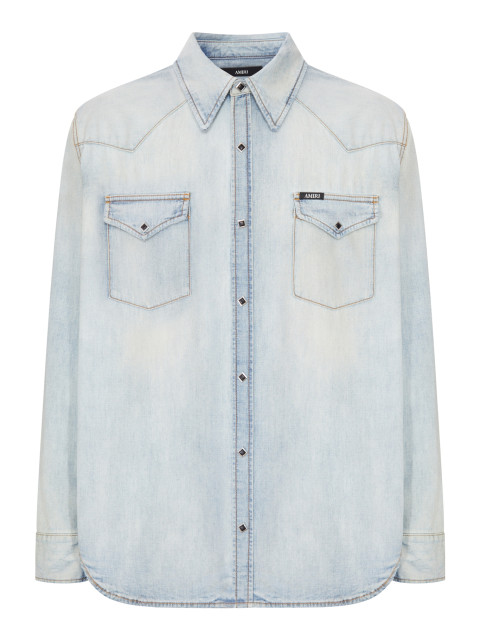 [Amiri] Shirts Long Sleeve FW26 AM426SH047007J SNOW INDIGO