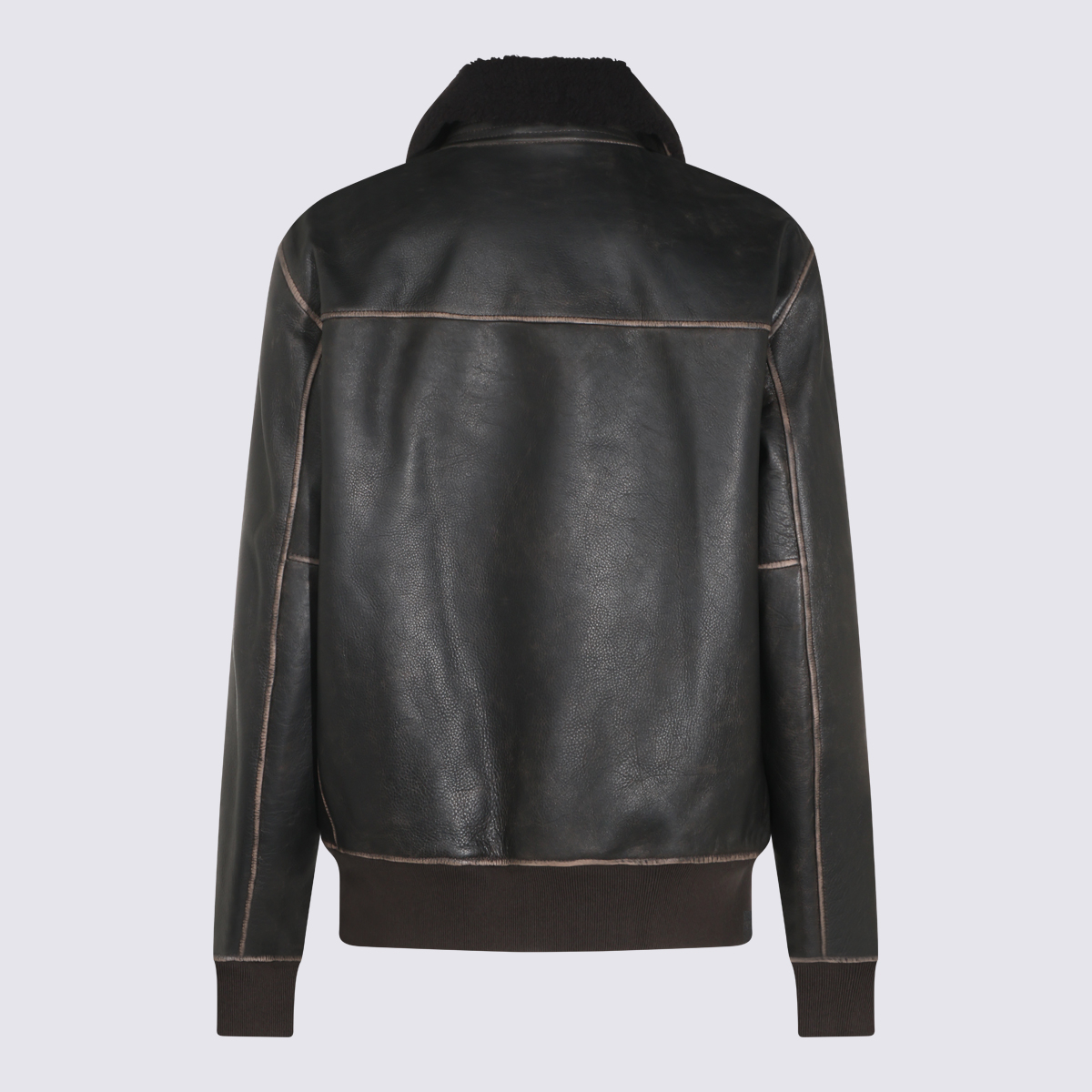 [Rag & Bone] Leather Jacket FW26 RV4I26F0MLTBROWN