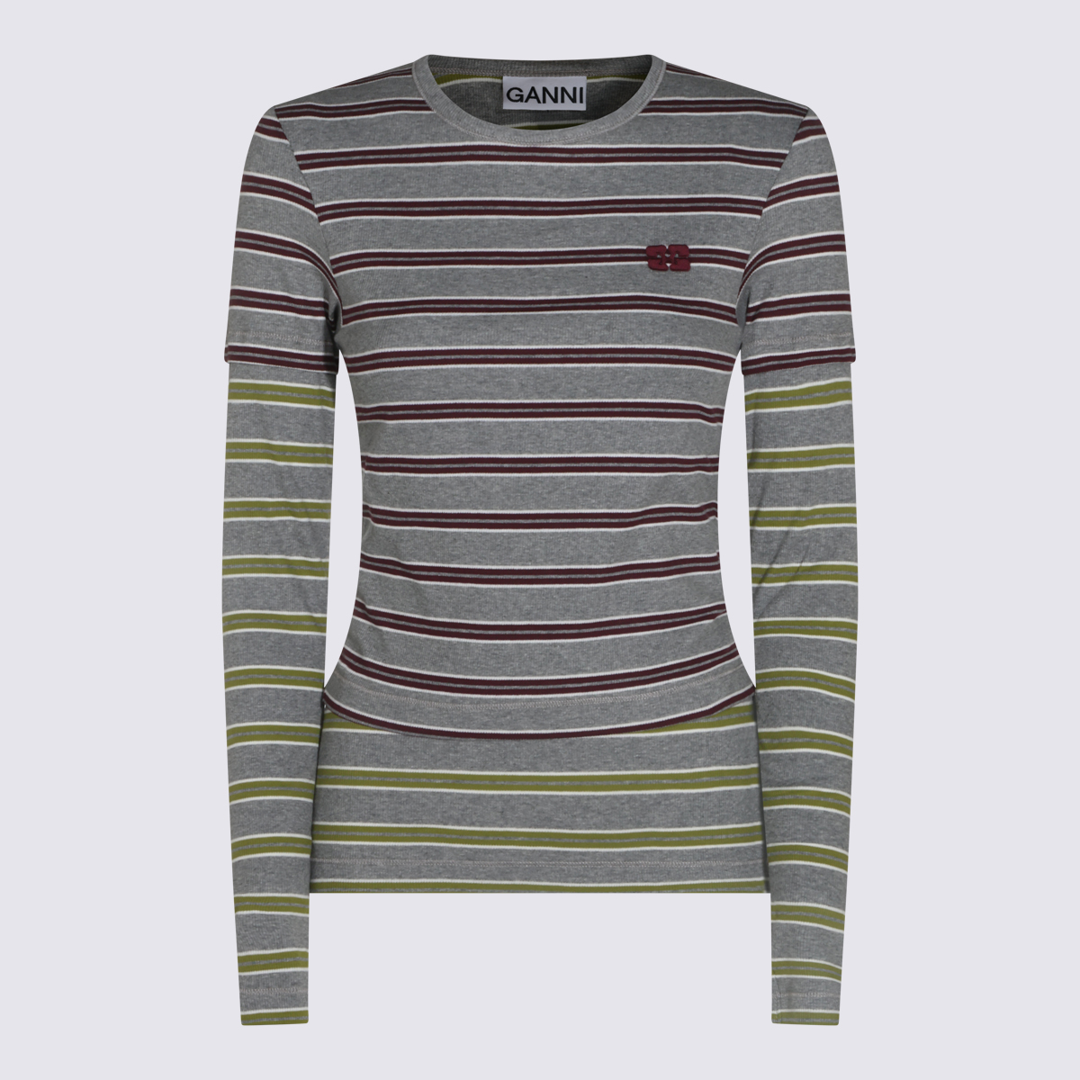 [GANNI] T-shirts Long Sleeve FW26 A1040472431