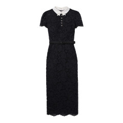 [Self-portrait] Short sleeve dress FW26 AW26019MABBLACK