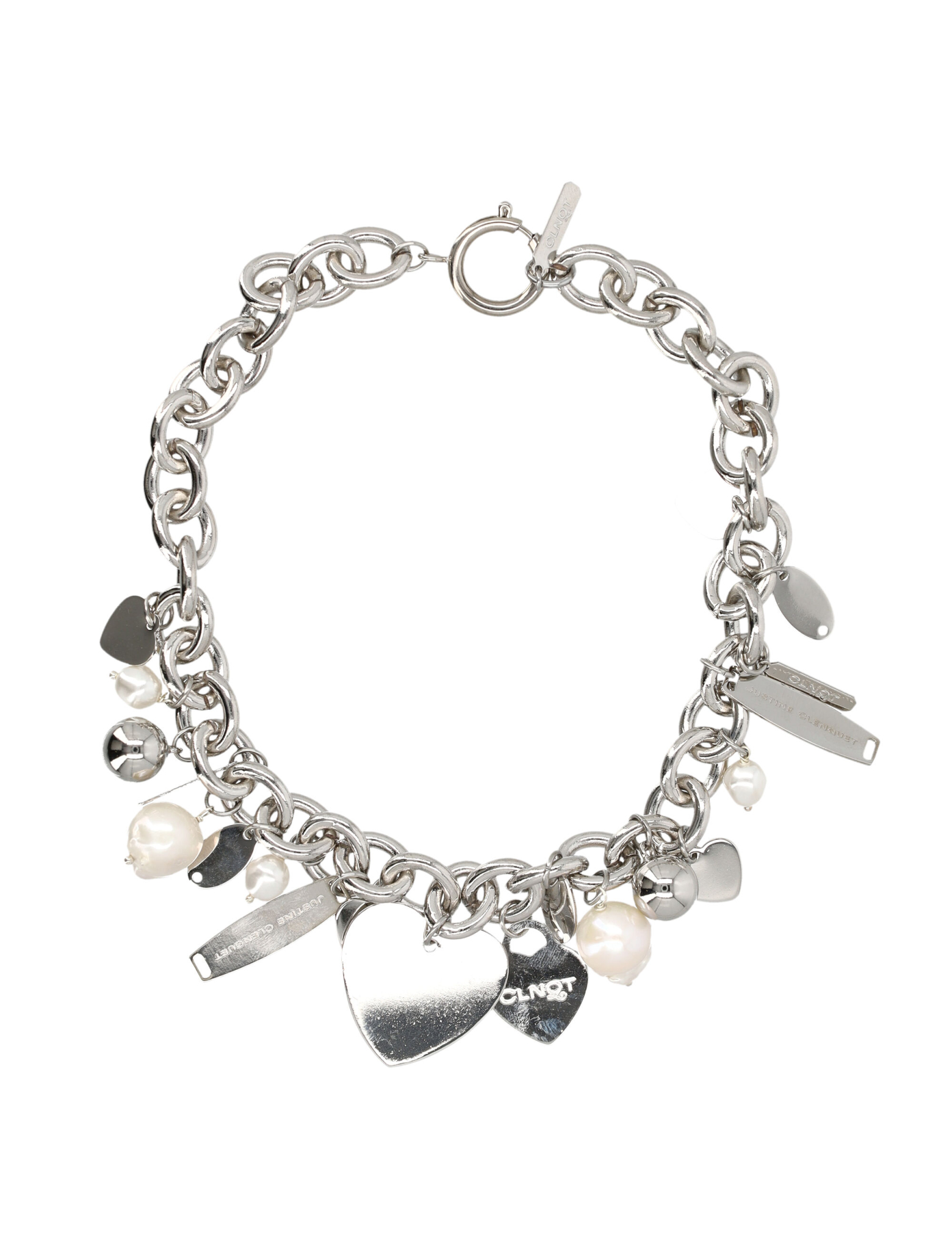 [JUSTINE CLENQUET] Necklace FW26 BRITTNECKLACEPALLADIUM