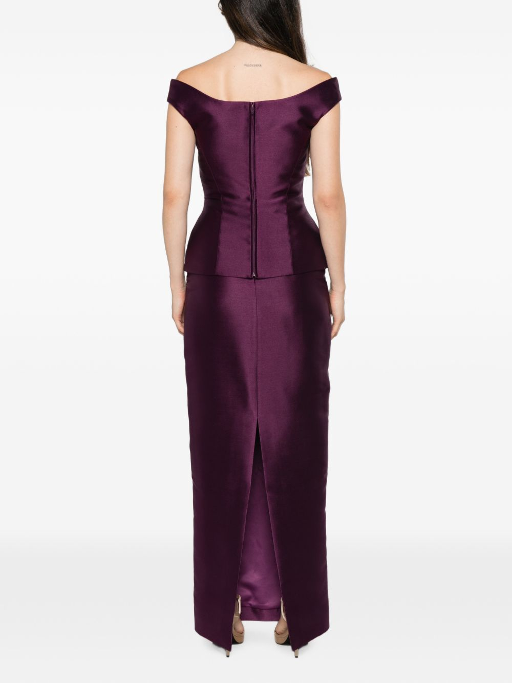 [Solace London] Sleeveless dress FW26 OS49024DAMSON