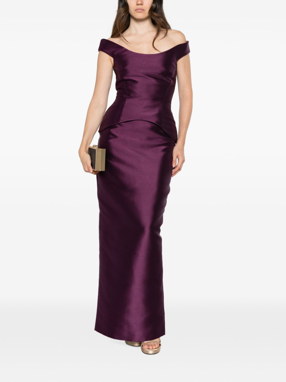 [Solace London] Sleeveless dress FW26 OS49024DAMSON