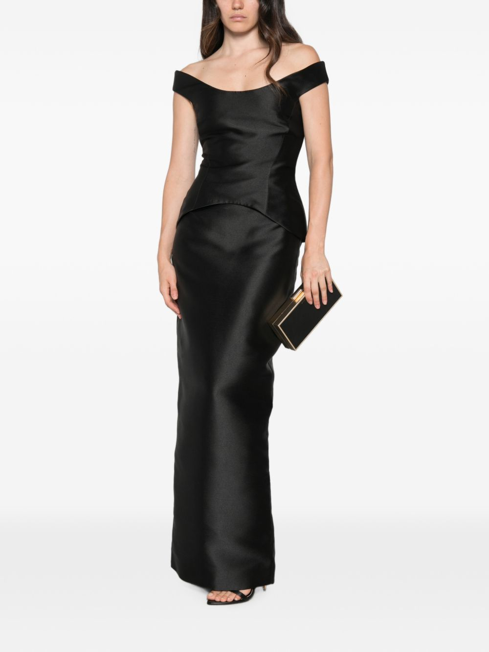 [Solace London] Sleeveless dress FW26 OS49024BLACK